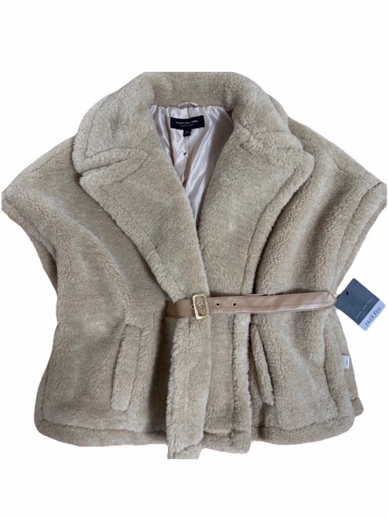 Marc New York Jackets & Blazers - Marc New York Taupe Faux Shearling Belted Coat